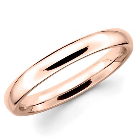 10k rose gold wedding band